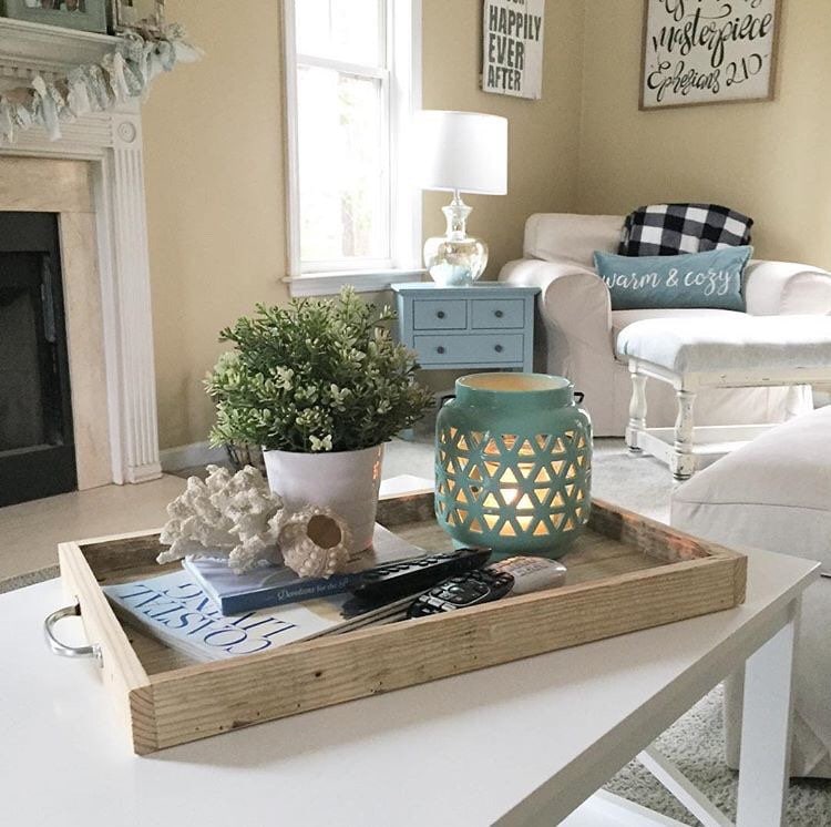 Coffee table serving tray deals