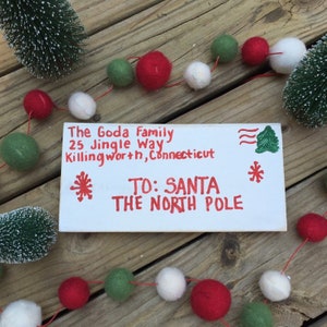 Santa Letter Personalized Wood Sign Letters to Santa