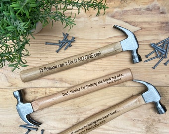 Personalized Wooden Hammer | Fathers Day gift | Gifts for Men | Groomsmen Gift | Birthday gift for men | Father of the Bride Gift | Men gift