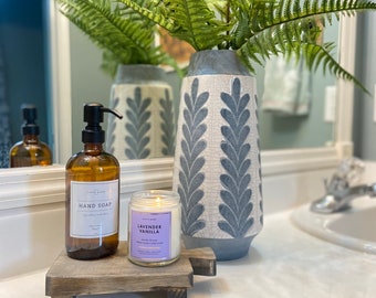 Wood Bathroom Sink Riser: Soap & Candle Tray, Rustic Decor