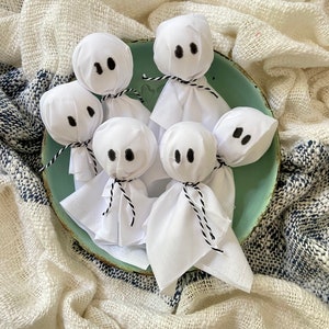 Halloween Ghost Bowl Filler: Set of 6 Spooky Decor