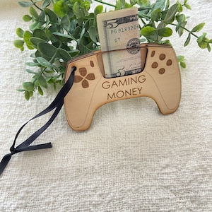 Laser Engraved Gaming Money Holder | Gamer Cash Gift | Teen Tween Kids Christmas Birthday Gift | Stocking Stuffer | Teen boy gift image 6