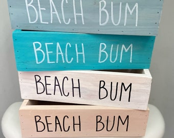 Beach Bum Toilet Paper Holder: Coastal Farmhouse Bathroom Decor