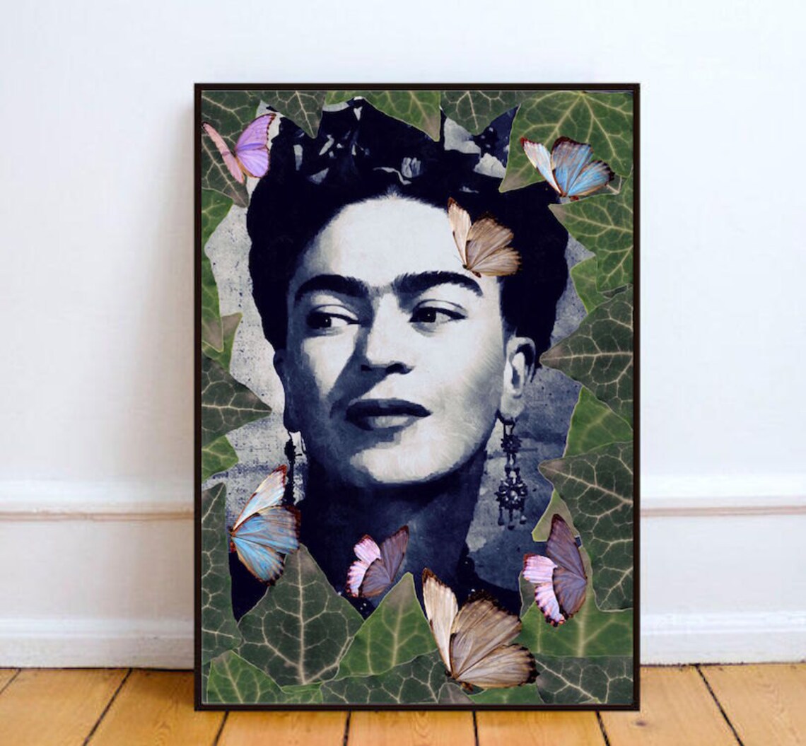 Affiche Frida Kahlo portrait Frida Kahlo décoration murale ...