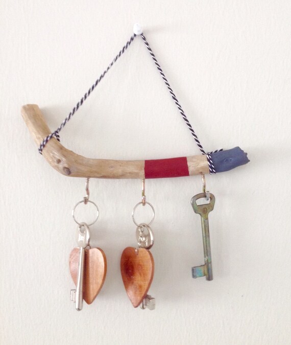 Driftwood key holder for wall driftwood wall art key holder Etsy