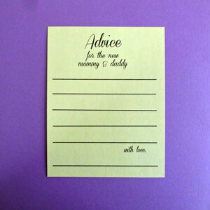 25 baby shower kaarten gepersonaliseerde kaarten baby shower games aangepaste kaarten baby advies kaarten nieuwe moeder nieuwe moeder baby shower ideeën