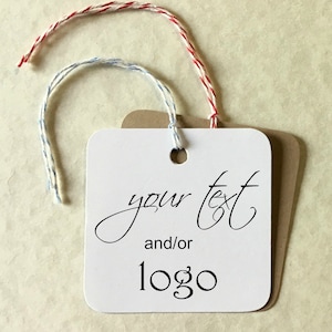 Etiquetas cuadradas personalizadas: etiquetas personalizadas grandes de 2,5". Suministros para embalaje de productos. Etiquetas tejidas para prendas de vestir. Envío gratuito a EE. UU.