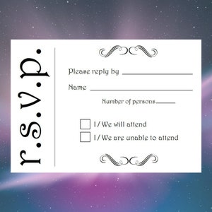 Tarjetas RSVP (20) . A1 4 bar 3.5" x 5" . económico listo para usar o tarjetas impresas personalizadas. Asimétrica. tarjetas de respuesta de papelería de bodas
