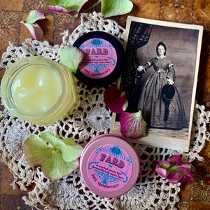 Fard Barrier Cream, Moisturizer, Winter Skin Rescue, Victorian Makeup, Historical Dress, Vintage, Lip Balm, 18th Century, Skin Balm