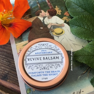 Revive Balsam 1760 Perfume, Solid Perfume, Victorian Makeup, Natural Fragrance, Homeopathic Salve, Solid Perfume, Historical Beauty