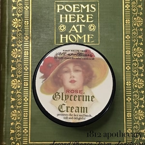 Rose Glycerine Cream, Recept 1884, Sterk hydraterend, Make-up remover, Levende geschiedenis, Victoriaanse make-up, Cold Cream, Intense hydratatie