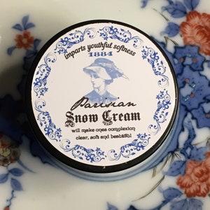 Snow Cream Cold Cream, Barrier Cream, Victorian Makeup, Natural Face Cream, 18th Century Recipe, Face Cleanser, History Inspired Skincare