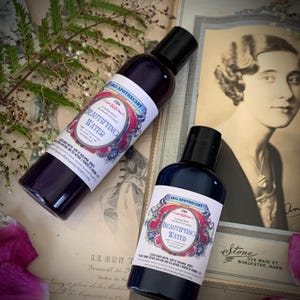 Agua embellecedora de flor de saúco - Flor de saúco y goma de benjamina - Tónico natural para la piel - Receta histórica - Vegano