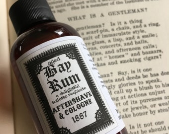 Bay Rum Cologne 1887 Aftershave Victorian Cologne Handmade Bay Rum Shaving Vintage Mens Grooming Gift for Him Grooms Gift 18th Century