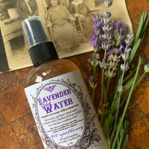 Lavender Water 1772 Recipe, Vegan Facial Toner, Organic Floral Water, Facial Spray, Victorian Perfume, Facial Mist