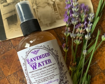 Recept lavendelwater 1772, veganistische gezichtstoner, biologisch bloemenwater, gezichtsspray, Victoriaans parfum, gezichtsmist