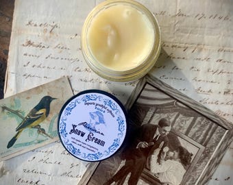 Snow Cream Cold Cream, Barrier Cream, Victorian Makeup, Natural Face Cream, 18th Century Recipe, Face Cleanser, History Inspired Skincare