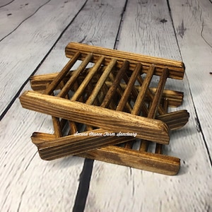 Bamboo Wood Soap Holder, Soap Saver, Wooden Soap Dish, Soap Saver Soap Dish, Eco Friendly, Zero Waste Gift