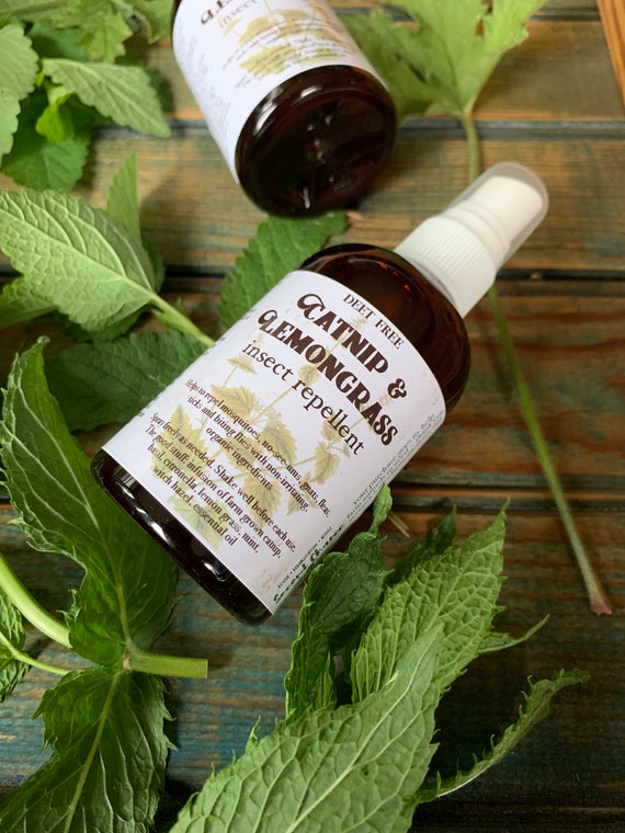 Catnip Lemon Grass Citronella Natural Insect Repellent DEET Free Effective Mosquito Repellent Farm Grown Ingredients Vegan Alcohol Free Etsy UK