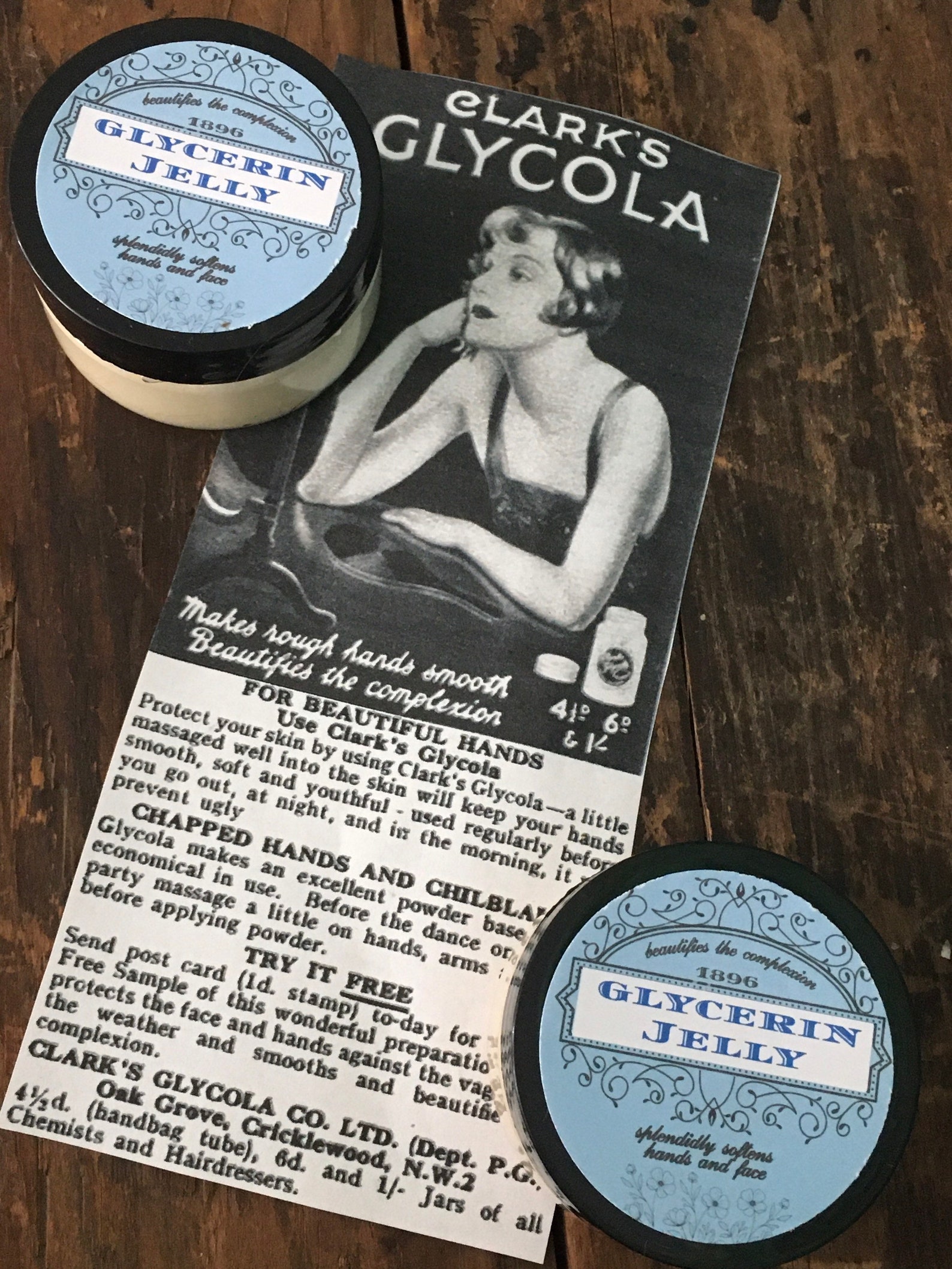 Rose Glycerine Jelly 1896 Hydrating Cold Cream Facial Cleanser Etsy