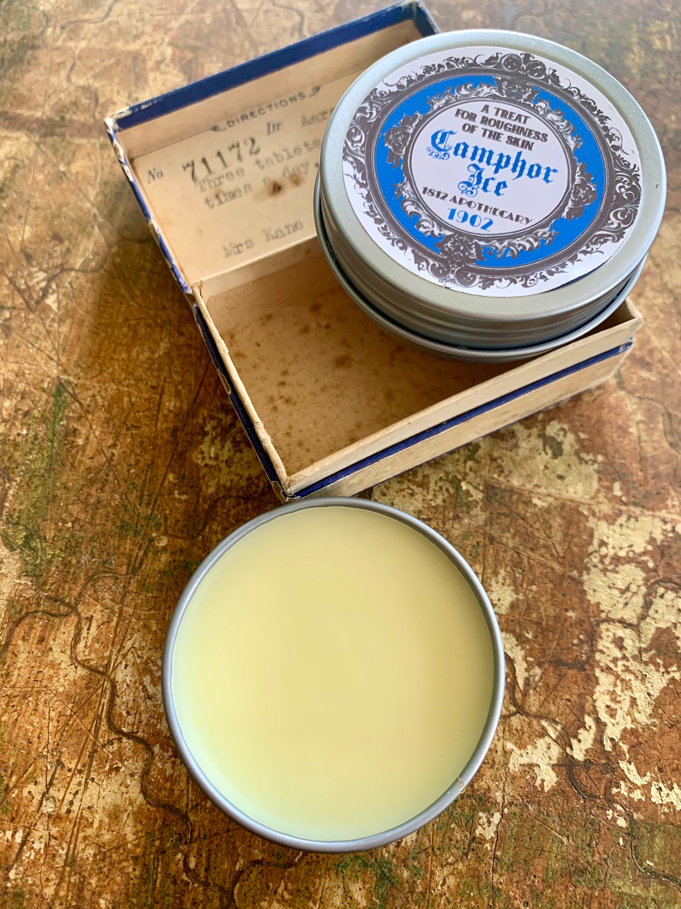 Camphor Ice 1902 Recipe, Menthol Salve, Natural, Historical Recipe ...