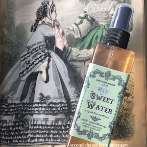 Sweet Water 1779 Perfume, Historic Recipe, Floral Fragrance, Regency Era, Living History, Victorian Makeup, Vegan, 18th Century Perfume