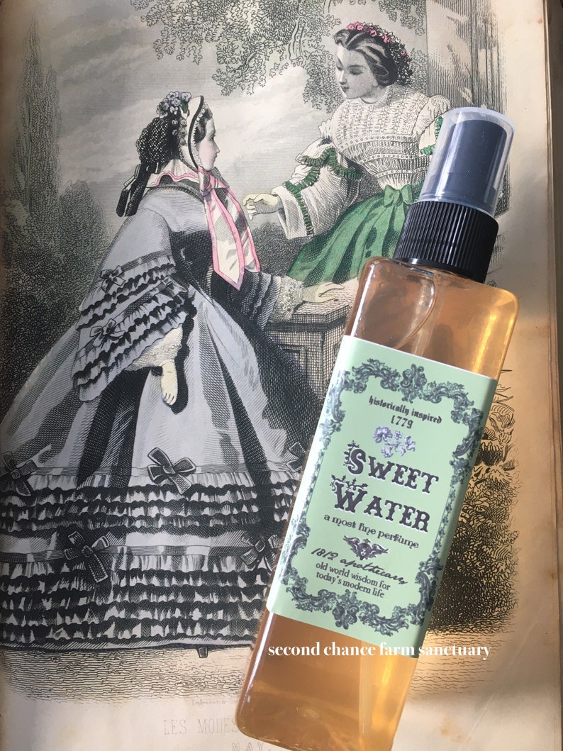 Victorian Makeup Guide & Beauty Products History     Sweet Water 1779 Perfume Historic Recipe Floral Fragrance Regency Era Living History Victorian Makeup Historic Makeup Vegan  AT vintagedancer.com