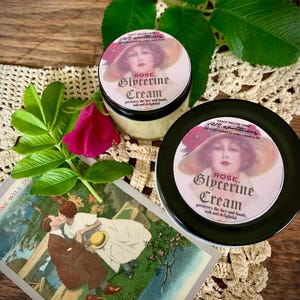 Rose Glycerine Cream, 1884 Recipe, Deeply Moisturizing, Makeup Remover, Living History, Victorian Makeup, Cold Cream, Intense Hydration