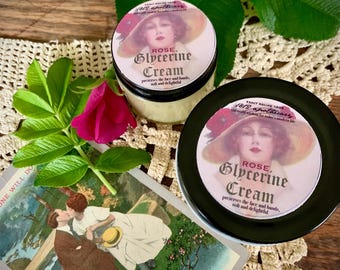 Rose Glycerine Cream, 1884 Recipe, Deeply Moisturizing, Makeup Remover, Living History, Victorian Makeup, Cold Cream, Intense Hydration