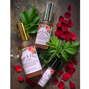 Rose & Clove Perfume, Historically Inspired Victorian Fragrance, Unisex Fragrance, Sweet and Spicy, Vegan Friendly, Vintage Makeup