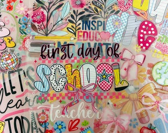 Back to School DTF Transfer Grab Bag – 10-Pack Surprise Bundle | Ready to Press Seasonal Transfers for Shirts, Totes & More | Back to School