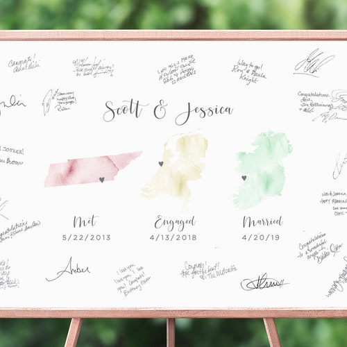 Travel Theme Guest Book Wedding Alternative Guestbook Sign Etsy