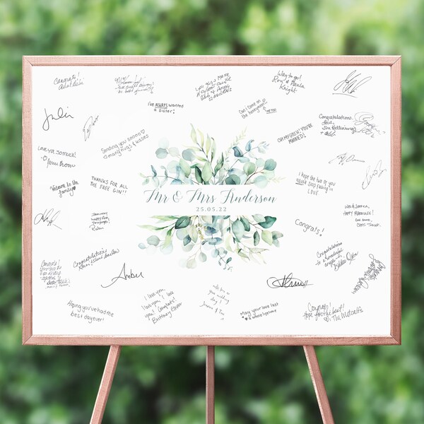 Guest Book Poster Etsy