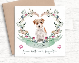 PERSONALIZED Pet Loss Card, Pet Sympathy Card Dog Sympathy Card, Personalised Dog Loss Card, Pet Memorial Card, Loss of Dog Card