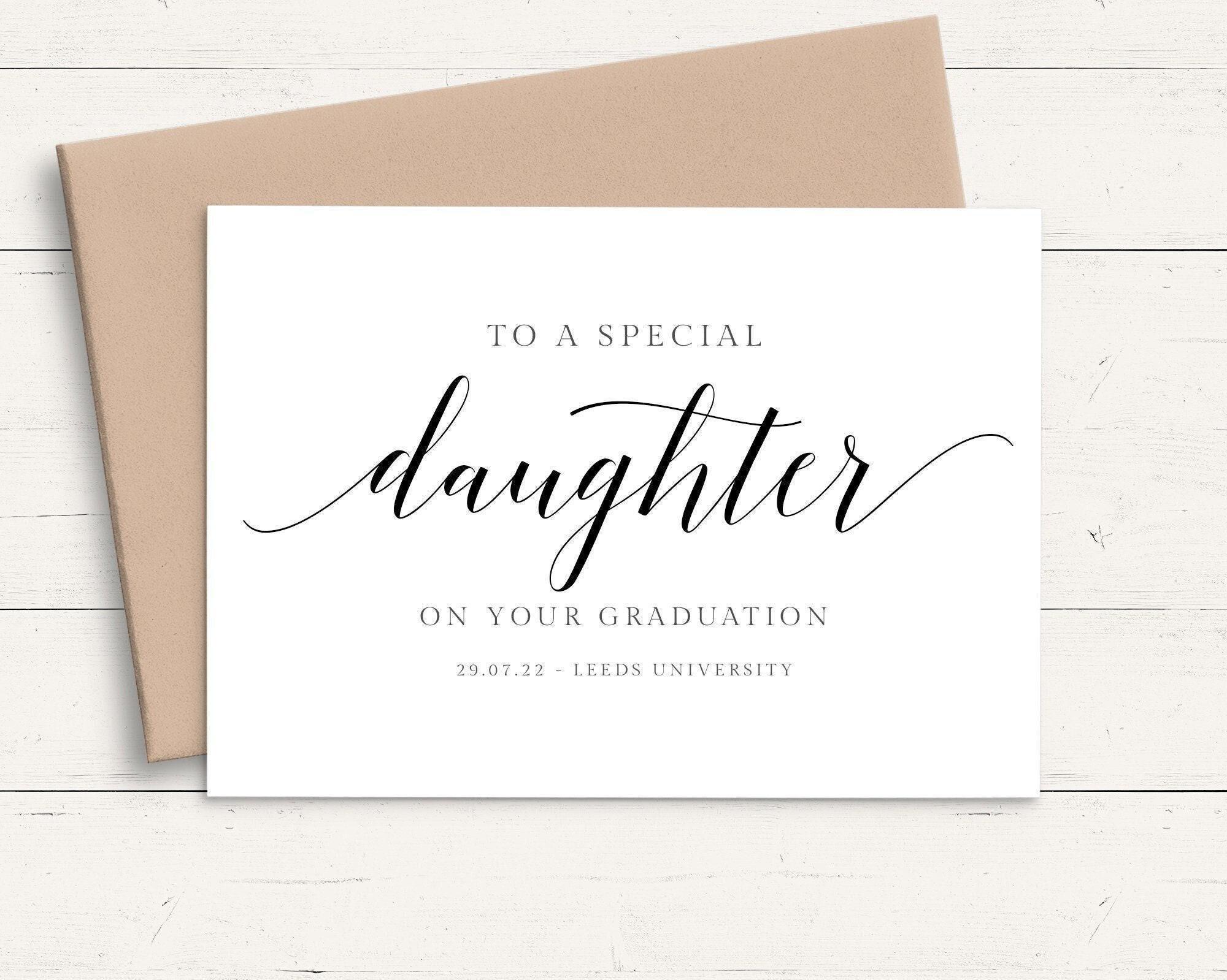 Personalised Graduation Card Daughter, Personalized Graduation Card for ...