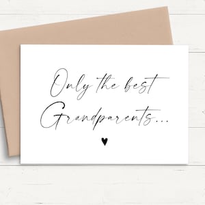 Seuls les meilleurs grands-parents sont promus arrière-grands-parents, faire-part de grossesse personnalisé pour arrière-grands-parents