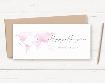 Honeymoon Money Wallet Card Personalised, Honeymoon Fund Envelope, Honeymoon Fund Card, Honeymoon Wedding Money Holder, Honeymoon Money Card