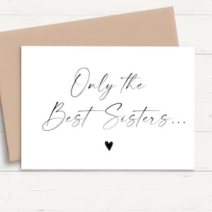 Seules les meilleures soeurs sont promues tante, faire-part de grossesse personnalisé soeur, faire-part de bébé personnalisé soeur