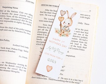 First Mothers Day Bookmark Nana, Nanny Bookmark Custom, Personalised 1st Mothers Day Gifts from Baby, First Mothers Day Gifts for Grandma