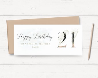 21st Birthday Money Holder Gift, Birthday Money Card Personalized, Birthday Money Wallet Personalised, Money Envelope Birthday Money Gift