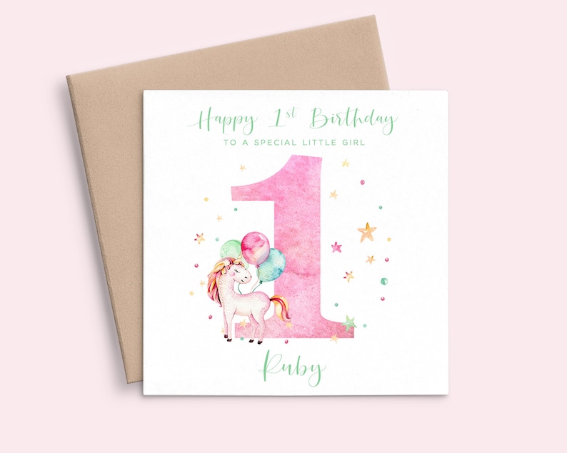 Alles Gute zum 1. Geburtstag Karte Enkelin erste Etsy