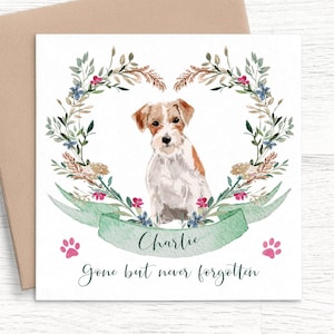 PERSONALIZED Pet Loss Card, Pet Sympathy Card Dog Sympathy Card, Personalised Dog Loss Card, Pet Memorial Card, Loss of Dog Card