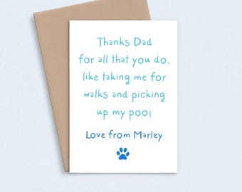 Carte de fête des pères de la carte de papa de chien, carte de fête des pères de chien Carte de fête des pères drôle de cartes de fête des pères de papa de chien, carte de jour de père de chien