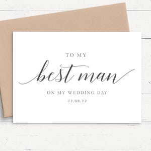 Carte de remerciement À mon témoin le jour de mon mariage pour témoin, carte de remerciement témoin personnalisé, cartes de remerciement personnalisées pour le jour du mariage témoin