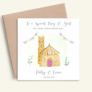 Carte de baptême non sexiste pour neveu, carte de baptême personnalisée nièce, carte de baptême personnalisée pour jumeaux, carte de baptême pour jumeaux