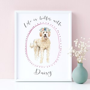 Black Labrador Gifts, Dog Lover Gift Personalized Dog Portrait, Black Lab Gifts, Black Labrador Art, Black Labrador Print, UNFRAMED image 2