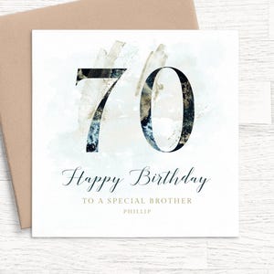70er Geburtstagskarte für Bruder, Bruder 70er Geburtstagskarte für Bruder, 70er Jahre Geburtstagskarte für Bruder, 70er Jahre Geburtstagskarte für Männer