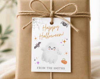 Personalised Halloween Gift Tags Set of 10