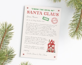 Personalised Lapland Invite from Santa, Lapland Invite Boarding Pass, Lapland Letter and Ticket, Personalized Lapland Invitation Letter