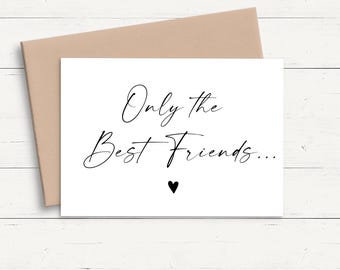 Only the Best Friends Get Promoted to Auntie Card, Best Friend Pregnancy Announcement Card Personalised, Baby Announcement for Best Friend
